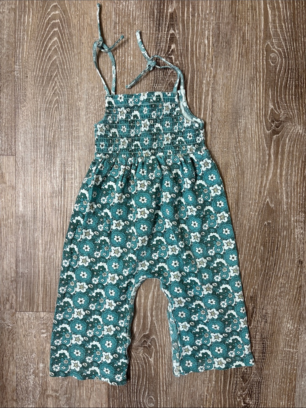Kate Quinn Kids Floral Smocked Jumpsuit